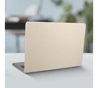 kwmobile Laptop Case Compatible with Apple MacBook Air 13" 2018 2019 2020 A1932 Case - 360° Woven Textured Laptop Cover - White