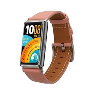 kwmobile Leather Strap for Huawei Band 11 / Band 11 Pro Watch Strap - Fitness Tracker Replacement Watch Band - Sports Wristband with Clasp - Dusty Pink