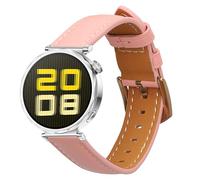 kwmobile Leather Strap for Huawei Watch GT5 41mm / GT5 Pro 42mm / Watch GT4 41mm Watch Strap - Fitness Tracker Replacement Watch Band - Sports Wristband with Clasp - Dusty Pink/Brown