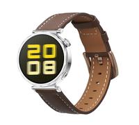 kwmobile Leather Strap for Huawei Watch GT5 41mm / GT5 Pro 42mm / Watch GT4 41mm Watch Strap - Fitness Tracker Replacement Watch Band - Sports Wristband with Clasp - Brown