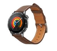 kwmobile Leather Strap for Huawei Watch GT5 46mm / GT5 Pro 46mm / GT4 46mm / Watch GT3 SE Watch Strap - Fitness Tracker Replacement Watch Band - Sports Wristband with Clasp - Brown
