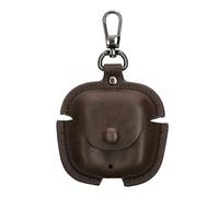 kwmobile Leatherette Case Compatible with Huawei FreeBuds SE 2 - Headphones Protection Etui Cover - Dark Brown