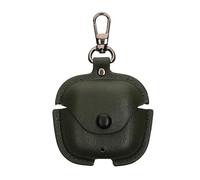 kwmobile Leatherette Case Compatible with Huawei FreeBuds SE 2 - Headphones Protection Etui Cover - Dark Green