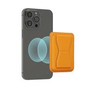 kwmobile Magnetic Card Holder Compatible with Apple iPhone 16/15 / 14/13 / 12 Series Magnet Card Holder - Compatible with MagSafe - Yellow