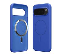 kwmobile Magnetic Silicone Case Compatible with Google Pixel 10 Pro XL - Compatible with MagSafe - Shockproof, Anti-Slip Phone Cover - Baltic Blue