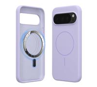 kwmobile Magnetic Silicone Case Compatible with Google Pixel 10 Pro XL - Compatible with MagSafe - Shockproof, Anti-Slip Phone Cover - Lavender