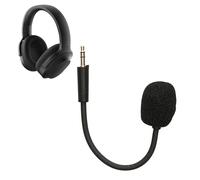 kwmobile Microphone Compatible with Razer Barracuda X - Replacement Mic for Gaming Headphones - Black
