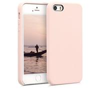 kwmobile Mobile Phone Case for Apple iPhone SE / 5 / 5S, Back Cover, Thermoplastic Polyurethane, Pale Pink