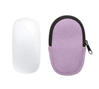 kwmobile Mouse Case for Apple Magic Mouse 1/2 Carry Case - Protective Carry Pouch for Bluetooth Mouse - Soft Neoprene Protection - Lavender
