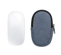 kwmobile Mouse Case for Apple Magic Mouse 1/2 Carry Case - Protective Carry Pouch for Bluetooth Mouse - Soft Neoprene Protection - Vintage Blue