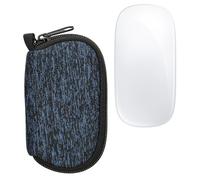 kwmobile Mouse Case for Apple Magic Mouse 1/2 Case - Neoprene Travel Pouch with Zipper - Carry Bag - Protector - Deep Ocean/Black