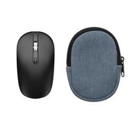kwmobile Mouse Case for HP Z3700 / Anmck M1P / AE WISH ANEWISH Carry Case - Protective Carry Pouch for Bluetooth Mouse - Soft Neoprene Protection - Vintage Blue