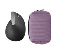 kwmobile Mouse Case for Logitech Lift/MX Vertical/Anker Vertical Carry Case - Protective Carry Pouch for Bluetooth Mouse - Soft Neoprene Protection - Lavender