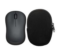 kwmobile Mouse Case for Logitech M220 SILENT / M235 / M185 Carry Case - Protective Carry Pouch for Bluetooth Mouse - Soft Neoprene Protection - Black
