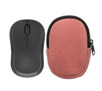 kwmobile Mouse Case for Logitech M240 SILENT / M325S Carry Case - Protective Carry Pouch for Bluetooth Mouse - Soft Neoprene Protection - Dark Rose