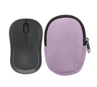 kwmobile Mouse Case for Logitech M240 SILENT / M325S Carry Case - Protective Carry Pouch for Bluetooth Mouse - Soft Neoprene Protection - Lavender