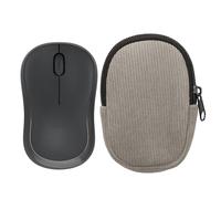 kwmobile Mouse Case for Logitech M240 SILENT / M325S Carry Case - Protective Carry Pouch for Bluetooth Mouse - Soft Neoprene Protection - Grey