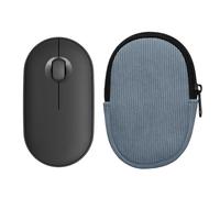 kwmobile Mouse Case for Logitech Pebble Mouse 2 M350s / M350 Carry Case - Protective Carry Pouch for Bluetooth Mouse - Soft Neoprene Protection - Vintage Blue