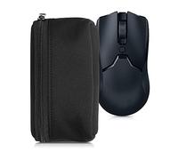kwmobile Mouse Case for Universal Gaming Mouse Case - Neoprene Travel Pouch with Zipper - Carry Bag - Protector - Black