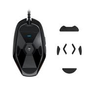 kwmobile Mouse Feet Replacement Compatible with Logitech G303 / G302 Computer Mouse Skates Sticker - Black