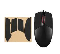 kwmobile Mouse Grip Tape Compatible with ASUS ROG Strix Impact II Grip Tape - Non-Slip Faux Leather - Black
