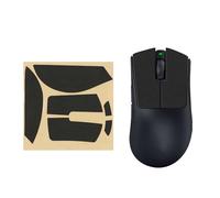 kwmobile Mouse Grip Tape for Razer DeathAdder V3 Pro Grip Tape - Non-Slip Faux Leather - Black