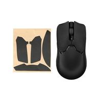 kwmobile Mouse Grip Tape for Razer Viper V2 Pro Grip Tape - Non-Slip Faux Leather - Black
