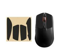 kwmobile Mouse Grip Tape for SteelSeries Rival 3 Grip Tape - Non-Slip Faux Leather - Black