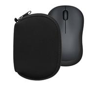 kwmobile Neoprene Case Compatible with Logitech M220 SILENT / M235 / M185 / acer OMR266 - Case for Mouse Soft Pouch Carry Bag - Black
