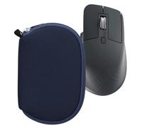 kwmobile Neoprene Case Compatible with Logitech MX Master 3 / Master 3S / Master 2S - Case for Mouse Soft Pouch Carry Bag - Dark Blue