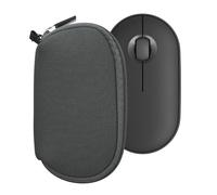 kwmobile Neoprene Case Compatible with Logitech Pebble Mouse 2 M350s / M350 - Case for Mouse Soft Pouch Carry Bag - Dark Grey