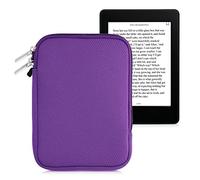kwmobile Neoprene e-Reader Pouch Size 6" eReader - Universal eBook Sleeve Case with Zipper - Violet