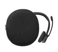 kwmobile Neoprene Headphone Case for H390 Cover - Over-Ear Headset Storage Pouch - Soft Travel Carry Bag Black