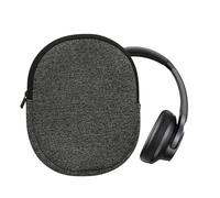 kwmobile Neoprene Headphone Case for Headset/Overear headphone Cover - Over-Ear Headset Storage Pouch - Soft Travel Carry Bag Anthracite/White