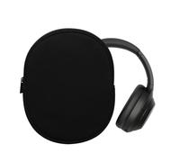 kwmobile Neoprene Headphone Case for WH-1000XM4 / WH-1000XM3 / Jabra Evolve 20 Cover - Over-Ear Headset Storage Pouch - Soft Travel Carry Bag Black