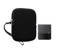 kwmobile Neoprene Phone Pouch Size XXS - 3/3,5" - Mini Universal Cell Sleeve Mobile Bag with Zipper, Wrist Strap - Black