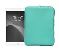 kwmobile Neoprene Pouch Compatible with 12,4"-12,9" Tablet - Universal Sleeve Case Cover with Zipper for Tablet - Mint