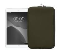 kwmobile Neoprene Pouch Compatible with 8"-8,4" Tablet - Universal Sleeve Case Cover with Zipper for Tablet - Dark Green
