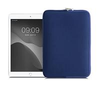 kwmobile Neoprene Pouch Compatible with 9,7"-11" Tablet - Universal Sleeve Case Cover with Zipper for Tablet - Dark Blue