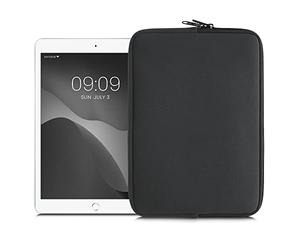 kwmobile Neoprene Pouch Compatible with 9,7"-11" Tablet - Universal Sleeve Case Cover with Zipper for Tablet - Dark Grey