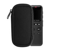 kwmobile Neoprene Voice Recorder Case Compatible with Universal Voice Recorder - Inside Size 11.5 x 4.5 cm - Black