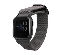 kwmobile Nylon Band Compatible with Garmin Venu Sq 2 Music/Sq 2 / Vivoactive 6 / Vivoactive 5 - Band Replacement Strap for Fitness Tracker - Grey