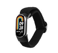 kwmobile Nylon Band Compatible with Xiaomi Mi Band 10 / Mi Band 9/8 - Band Replacement Strap for Fitness Tracker - Black