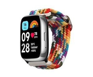 kwmobile Nylon Band Compatible with Xiaomi Redmi Watch 3 Active - Band Replacement Strap for Fitness Tracker - Multicolor