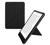 kwmobile Origami Case Compatible with Amazon Kindle Paperwhite (2024)/Colorsoft Case - Slim PU Leather Cover with Stand - Black