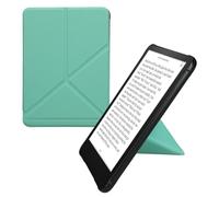 kwmobile Origami Case Compatible with Amazon Kindle Paperwhite (2024)/Colorsoft Case - Slim PU Leather Cover with Stand - Mint