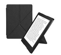 kwmobile Origami Case Compatible with Kobo Aura H2O Edition 2 Case - Slim PU Leather Cover with Stand - Black