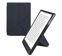 kwmobile Origami Case Compatible with Pocketbook InkPad 4 / Color 3 / Color 2 / Vivlio InkPad 4 / InkPad Color 3 Case - Slim PU Leather Cover with Stand - Dark Blue