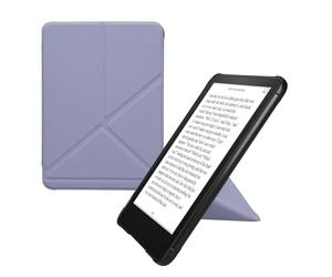 kwmobile Origami Cover for Amazon Kindle Paperwhite (2024)/Colorsoft Case - Slim PU Leather eReader Cover with Stand and auto sleep funktion - Lavender