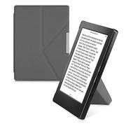 kwmobile Origami Cover for Kobo Aura H2O Edition 1 Case - Slim PU Leather eReader Cover with Stand and auto sleep funktion - Anthracite